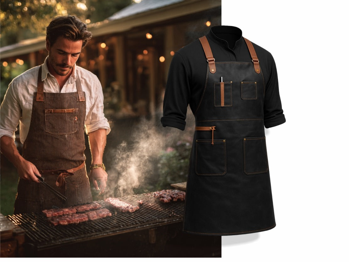 BBQ LEATHER APRON