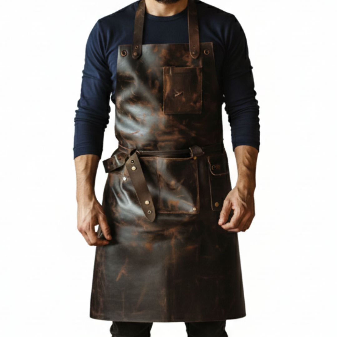 Chef Cooking Leather Apron