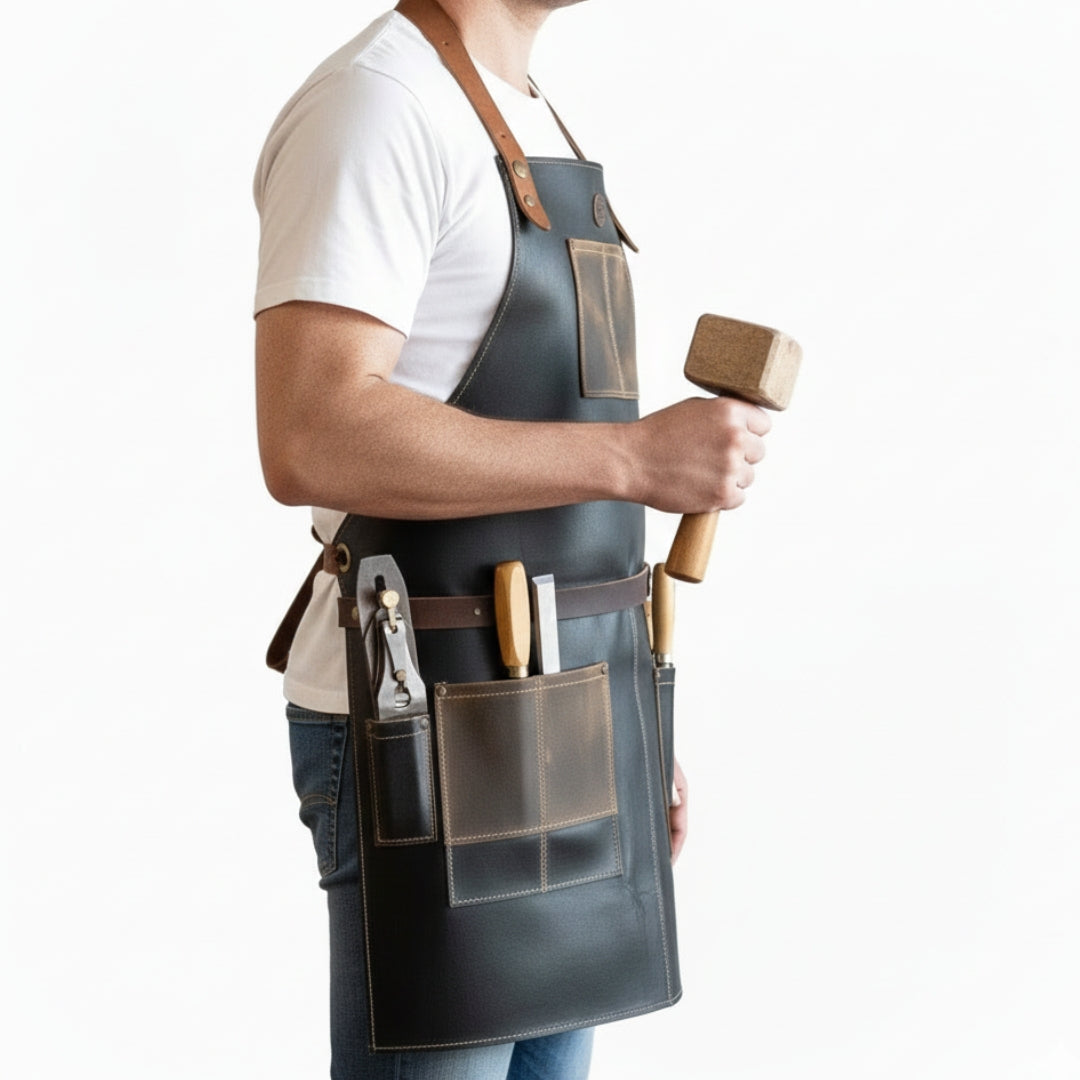 WoodForge Leather Apron