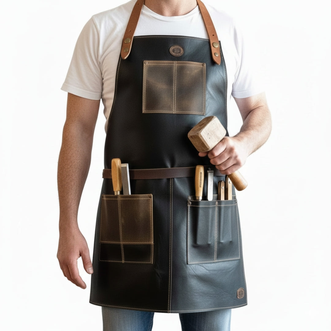 WoodForge Leather Apron