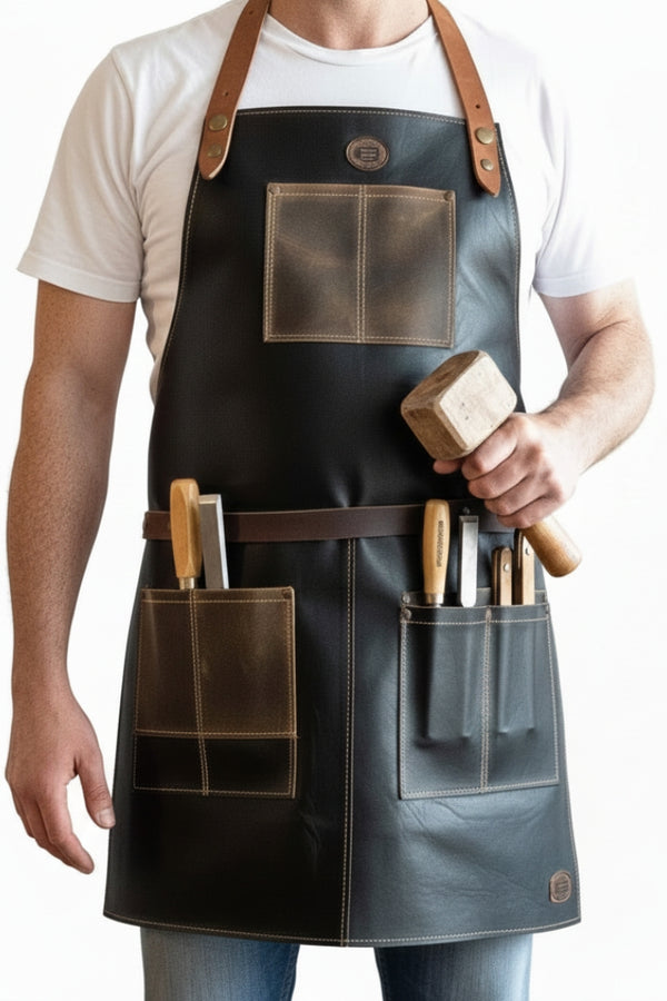 WoodForge Leather Apron